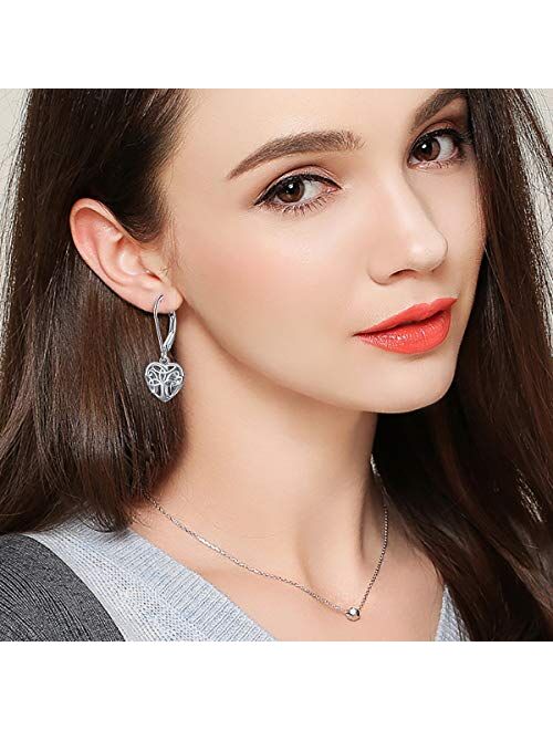 S925 Sterling Silver Dangle Drop Stud Earrings for Women Teen Girl