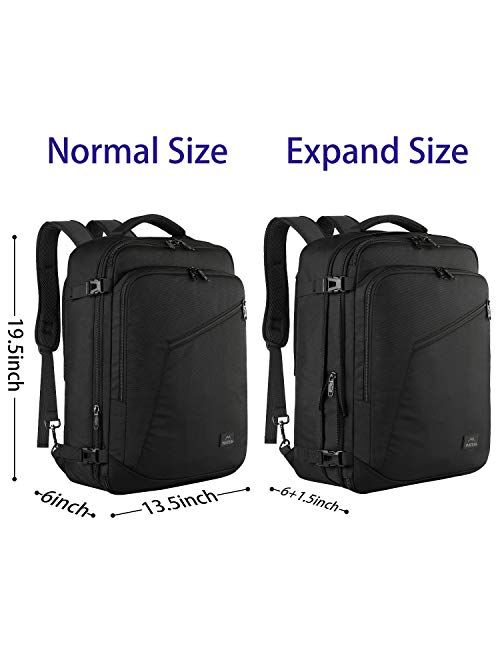 Matein Carry on Backpack, Expandable Flight Approved Weekender Travel Backpack