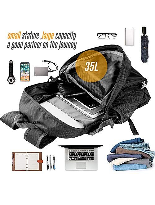 DVEDA 35L Lightweight Packable Backpack Waterproof Durable Hiking Travel Backpack Daypack