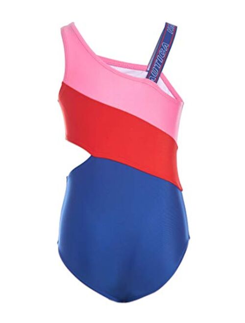 Sun Protection Nautica Girls One Piece Swimsuit with UPF 50