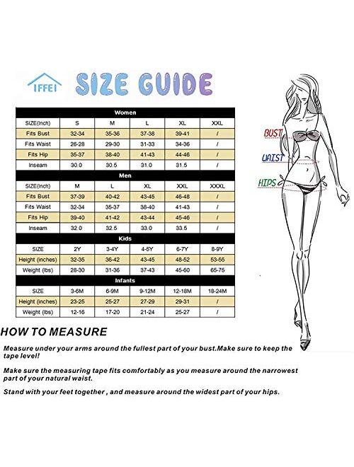 IFFEI Mommy and Me Swimsuit One Piece Pineapple Printed Family Matching Swimwear