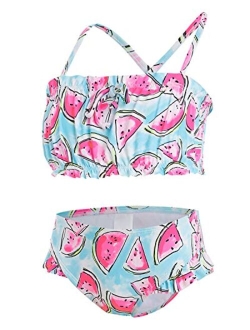 Girls Bathing Suits 7-16 - 2 Piece Swimsuits for Toddler Teen Girls - Summer Beach Sports Swimsuits