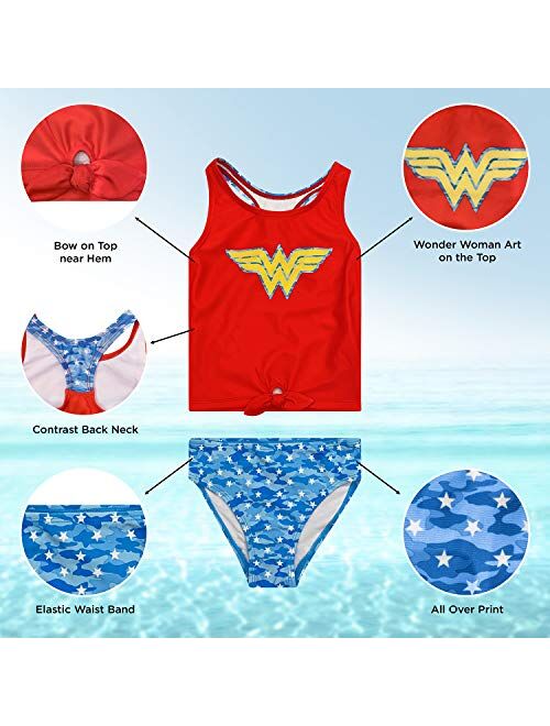 Dreamwave Girls' Authentic Character Two Piece Swimsuit UPF 50