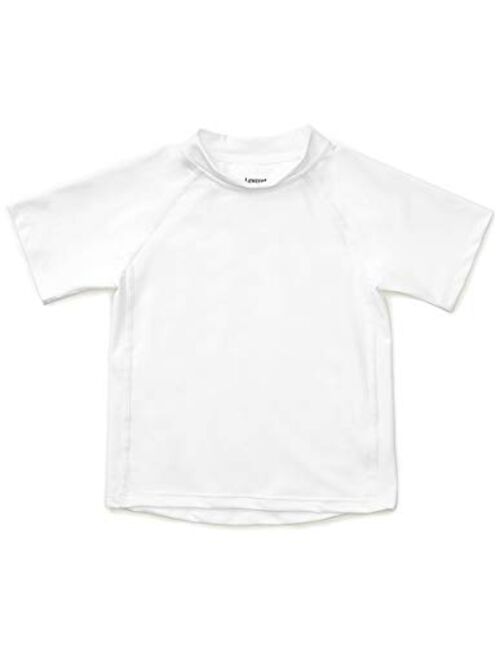 Leveret Short Sleeve Baby Boys Girls Rash Guard Sun Protected UPF + 50 Kids & Toddler Swim Shirt (12 Months-5 Toddler)