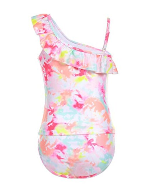 Calvin Klein Girls Two-Piece Swimsuit with UPF 50+ Sun Protection