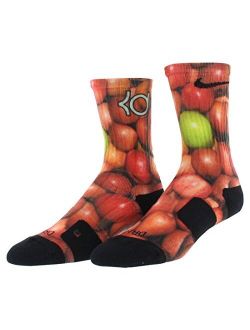 Elite KD Good Apples Digital Prints Basketball Socks-Multi-Color-Medium