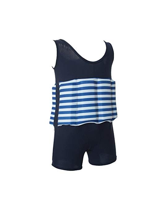 OwlFay Kids Boys Girls Floatation Swimsuit with Adjustable Buoyancy Baby Float Suit Swim Vest One Piece Swimwear Bathing Suit
