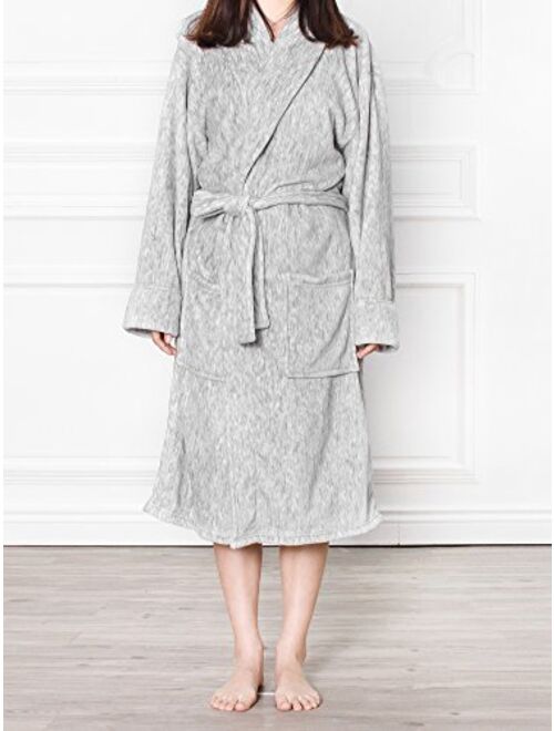 Premium Women Fleece Robe | Ultra Soft, Warm Cozy Spa Robe | Luxurious Plush Lightweight Bathrobe