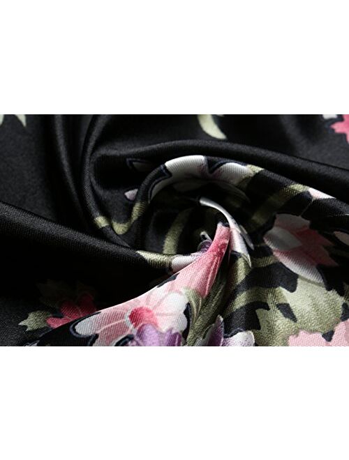 BABEYOND Long Print Kimono Robe Blouse Kimono Cover Up Loose Cardigan Top Outwear