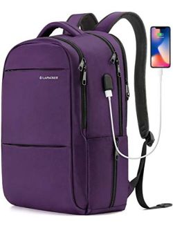 LAPACKER 15.6-17 inch Business Laptop Backpacks for Women Mens, Water Resistant Laptop Travel Bag with USB Charging Port, Lightweight College Students Notebook Computer B