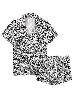 Cherrydew Womens Pajamas Soft Bamboo - PJ Short Sets for Women