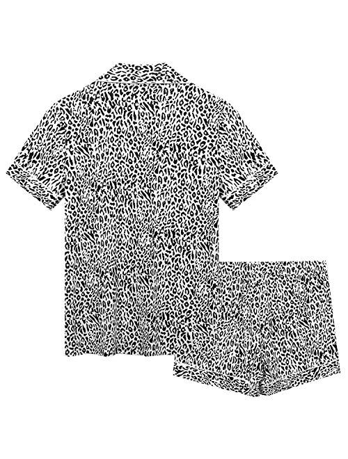 Cherrydew Womens Pajamas Soft Bamboo - PJ Short Sets for Women