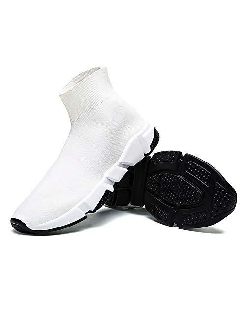Wrezatro Mens Sock Shoes Running Sneakers Lightweight Breathable Balenciaga Look Casual Sports Fashion Walking Shoes
