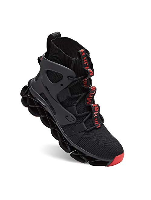 Hello MrLin Men's Balenciaga Look Running Shoes Non Slip Athletic Tennis Walking Blade Type Sneakers Hip Hop
