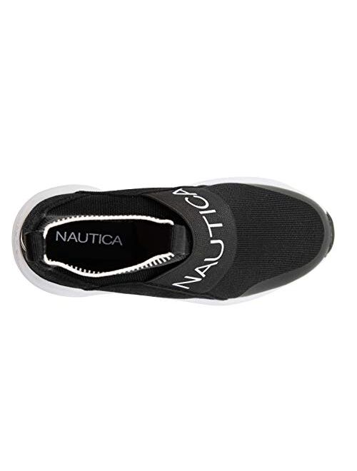 Nautica Kids Boys Silas Youth High-Top Sock Slip-On Sneaker with Extra Ankle Support