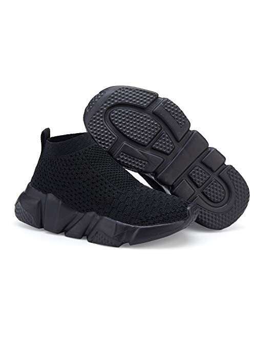 CHUI Boys Girls Breathable Balenciaga Look Sneakers Mesh Lightweight Easy Walk Casual Slip-On Athletic Running Walking Shoes (Little Kid/Big Kid)