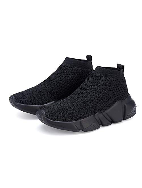 CHUI Boys Girls Breathable Balenciaga Look Sneakers Mesh Lightweight Easy Walk Casual Slip-On Athletic Running Walking Shoes (Little Kid/Big Kid)