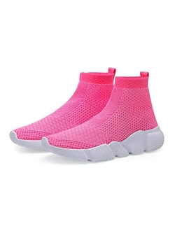 Hetios Girls Sneakers Running Shoes High-Heeled Balenciaga Look Socks Shoes Boys Athletic SNE.
