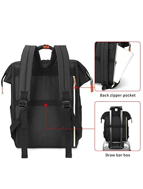 SOWAOVUT Laptop Backpack 15 Inch Casual Daypack Water Resistant Business Travel School Backpack for Women Student