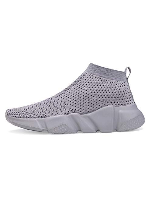 Casbeam Boys Fashion Sock Shoes Breathable Lightweight Balenciaga Look Casual Sports Walking Sneakers Slip on Shoes