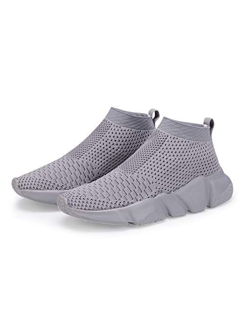 Casbeam Boys Fashion Sock Shoes Breathable Lightweight Balenciaga Look Casual Sports Walking Sneakers Slip on Shoes