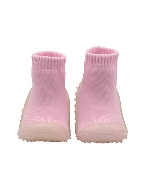Skidders Baby Toddler Girls Grip with Rubber Soles Non-Slip Flexible Shoes