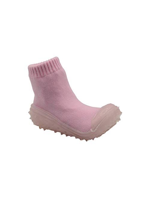 Skidders Baby Toddler Girls Grip with Rubber Soles Non-Slip Flexible Shoes