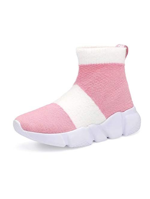 YAVY Kids Sock Sneakers for Boys and Girls Tennis Sock Shoes Lightweight Balenciaga Look Running Shoes Breathable Casual Sports Shoes