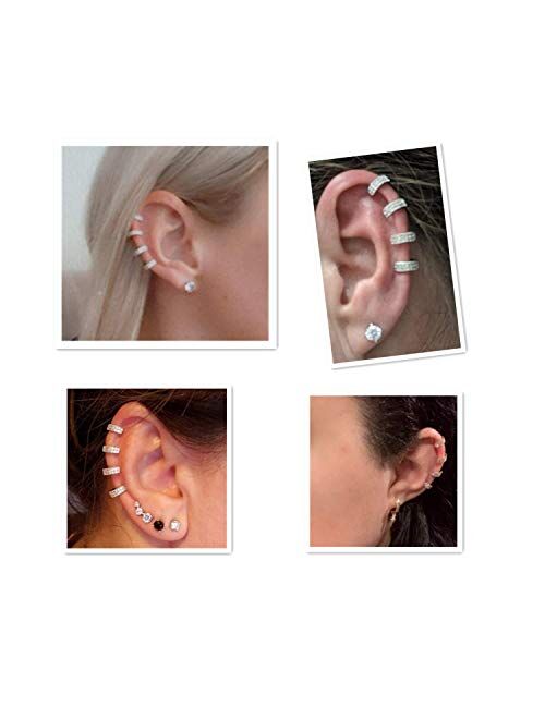 Yoursfs Ear Cuffs for Women Clip on Non Pierced Ear Climber Hypoallergenic Earrings