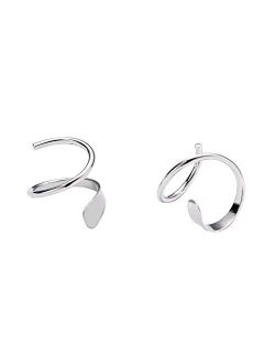YESLADY Wrap Double Twist Ear Plug Earring Spiral Helix Stud Ear Climber Earrings
