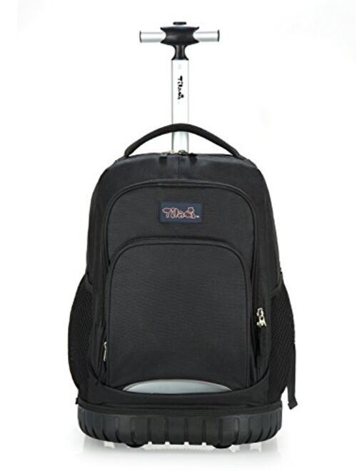 Tilami Kids Rolling Backpack 18 inch Boys and Girls Laptop Backpack