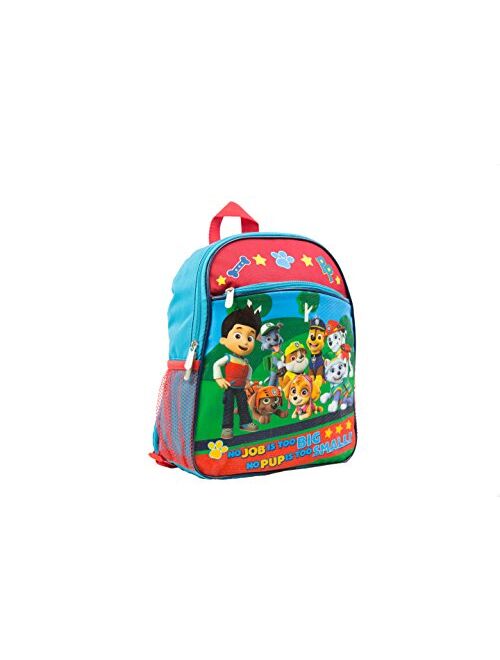 Nickelodeon Paw Patrol 12" Toddler Backpack with 8 Paw Patrol Characters Pictured On Front