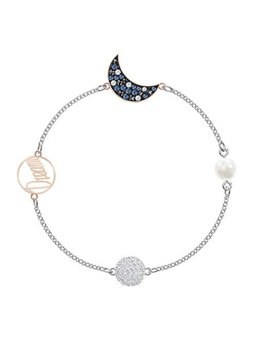 Swarovski Women's Symbols Evil Eye, Flower, Feather, Moon, Heart, Lucky Charm, Faith, Dragonfly Crystal Bracelet Collection