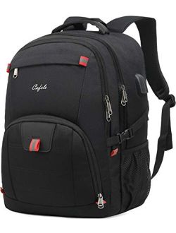 CAFELE 17.3 Laptop Backpack Travel Computer Backpack College Bookbag School Backpack with USB Charging Port