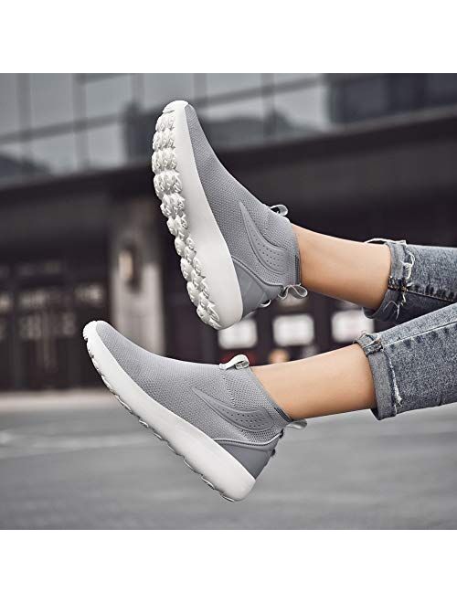 LANCROP Women’s Casual Athletic Sneakers Balenciaga Look Lightweight Knit Sock Walking Shoes