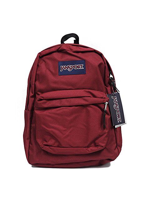 JanSport Backpack Superbreak School Backpack Original Select Color: Viking Red, 1550 Cubic inches (00-C2RSQY-DE)