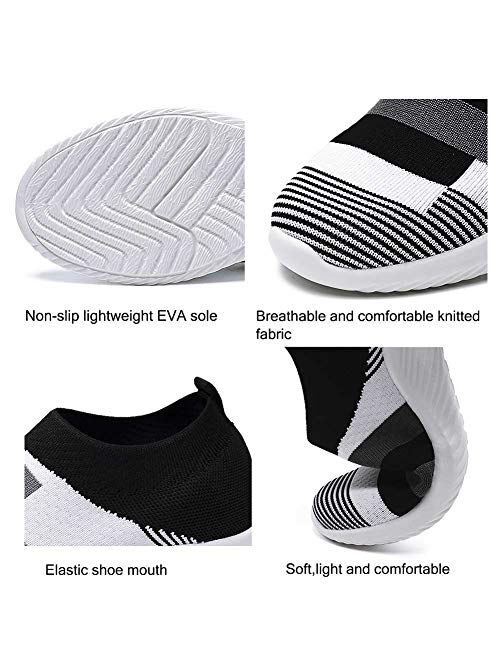 FUDYNMALC Walking Shoes for Women Balenciaga Look Casual Lightweight Breathable Mesh Slip on Athletic Sock Sneakers Work Shoes