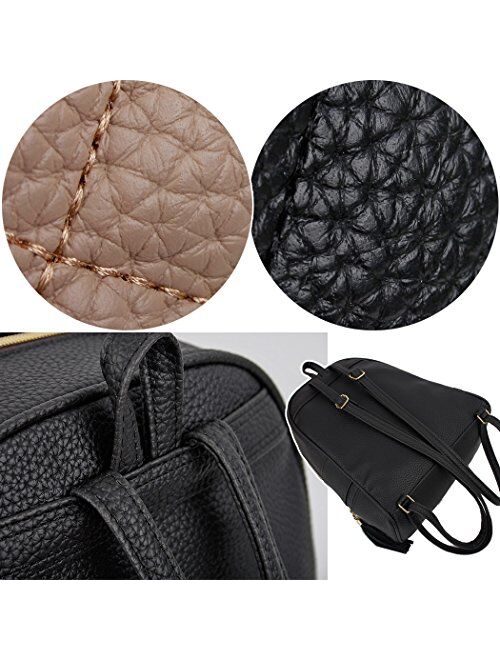 Copi Women's Simple Design Fashion Quilted Casual Backpack