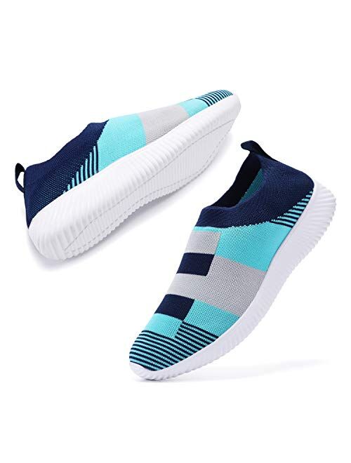 AEMAPE Women's Walking Shoes Lightweight Tennis Shoes Breathable mesh Casual Running Shoes Fashion Sneakers Slip on Balenciaga Look Shoes