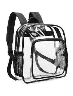 F-color Clear Backpack Heavy Duty Large Waterproof Transparent Backpack Bag