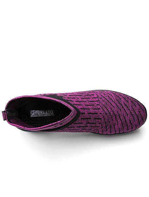 Aokelato Womens Walking Shoes Slip on Mesh Air Cushion Comfort Wedge Platform Balenciaga Look Casual Shoes