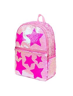 Sequin School Backpack for Girls Boys Kids Cute Kindergarten Elementary Book Bag Bookbag Glitter Sparkly Back Pack