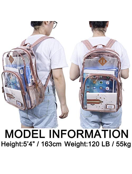 NiceEbag Clear Backpack for school