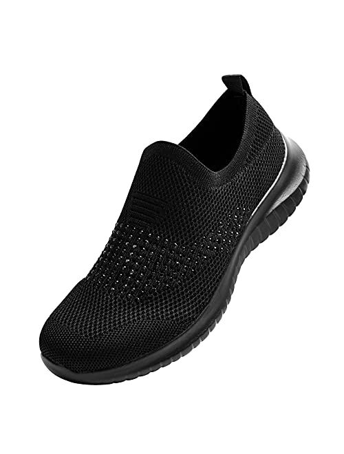 Zuwoigo Women's Slip-on Sneakers Casual Balenciaga Look Lightweight Breathable Walking Shoes