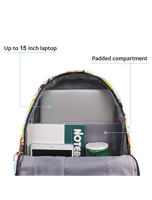 Finex Canvas Casual Daypack with 15 in Laptop Storage Compartment for Travel