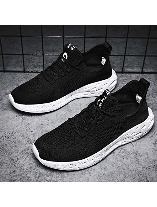 Mevlzz Mens Running Shoes Slip on Walking Shoes Fashion Breathable Sneakers Mesh Soft Sole Casual Athletic Lightweight