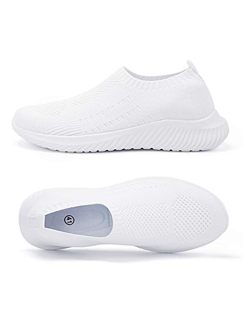 Ablanczoom Men's Athletic Balenciaga Look Walking Shoes Comfortable Lightweight Running Shoes Breathable Knit Slip on Sneakers