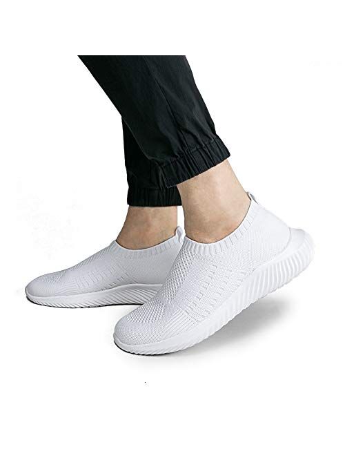 Ablanczoom Men's Athletic Balenciaga Look Walking Shoes Comfortable Lightweight Running Shoes Breathable Knit Slip on Sneakers