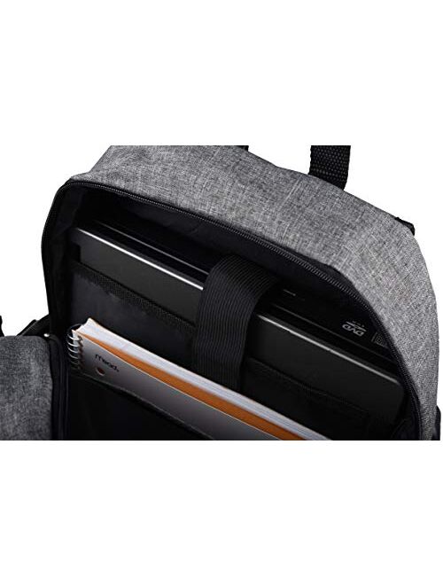 Laptop Travel Backpack - Adjustable Shoulder Straps, Zippered Compartments with Side Pockets for Water Bottle or Umbrella. Headset and USB Charging Port. Perfect for Scho