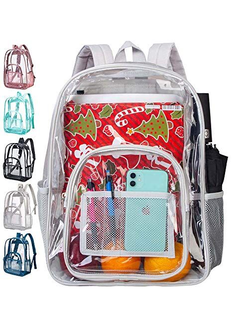 Clear Backpack, Transparent Backpacks Stadium Approved, Heavy Duty See Through Backpack